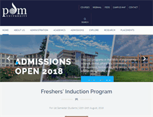 Tablet Screenshot of pdm.ac.in